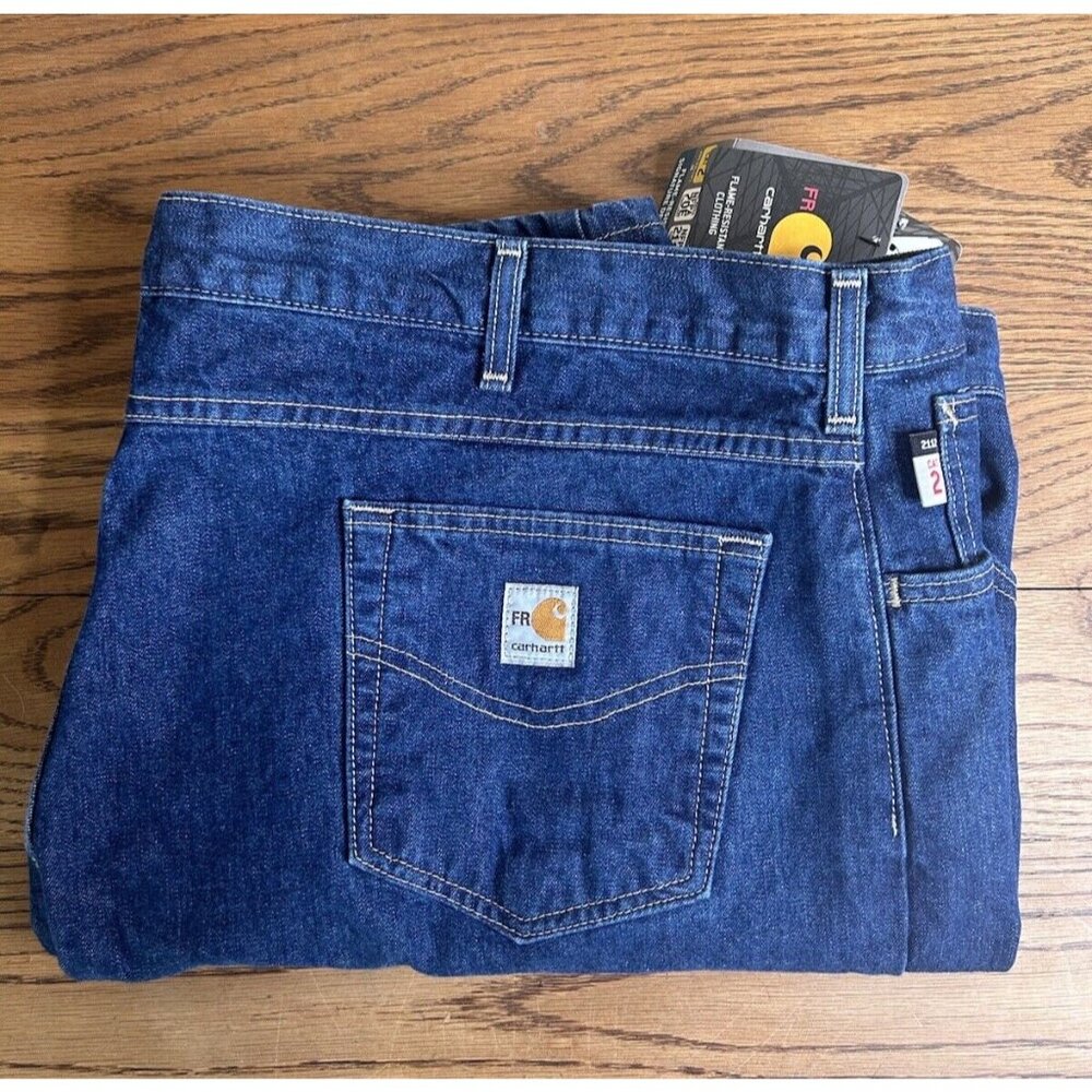 NEW Carhartt Flame Resistant FR Mens Jeans‎ 42X32 Utility 2112 Cat 2